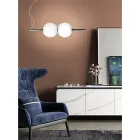 Lâmpada suspensa em vidro veneziano fundido à mão - Júpiter Viadurini