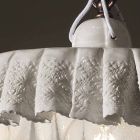 Lâmpada suspensa artesanal metal cerâmica efeito tecido - Modena Viadurini