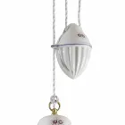 Candeeiro Suspenso Artesanal em Cerâmica e Ferro - Roma Viadurini