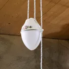 Lâmpada suspensa de cerâmica feita à mão com Passanastri - Nápoles Viadurini