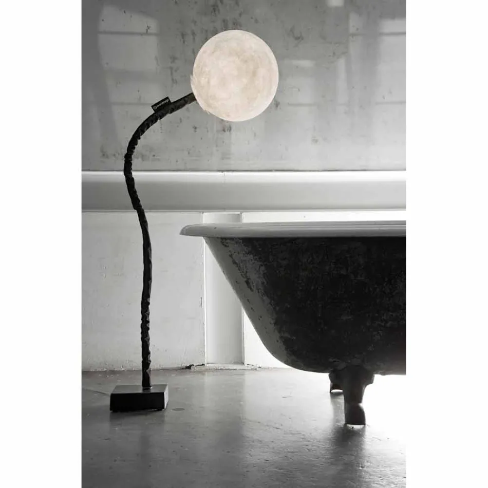 Luminária de pé flexível In-es.artdesign Micro Luna nebulite Viadurini