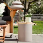 Candeeiro de mesa para design exterior ou interior com Led, Solar ou E27 - Tamburostar Viadurini