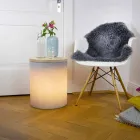 Candeeiro de mesa para design exterior ou interior com Led, Solar ou E27 - Tamburostar Viadurini