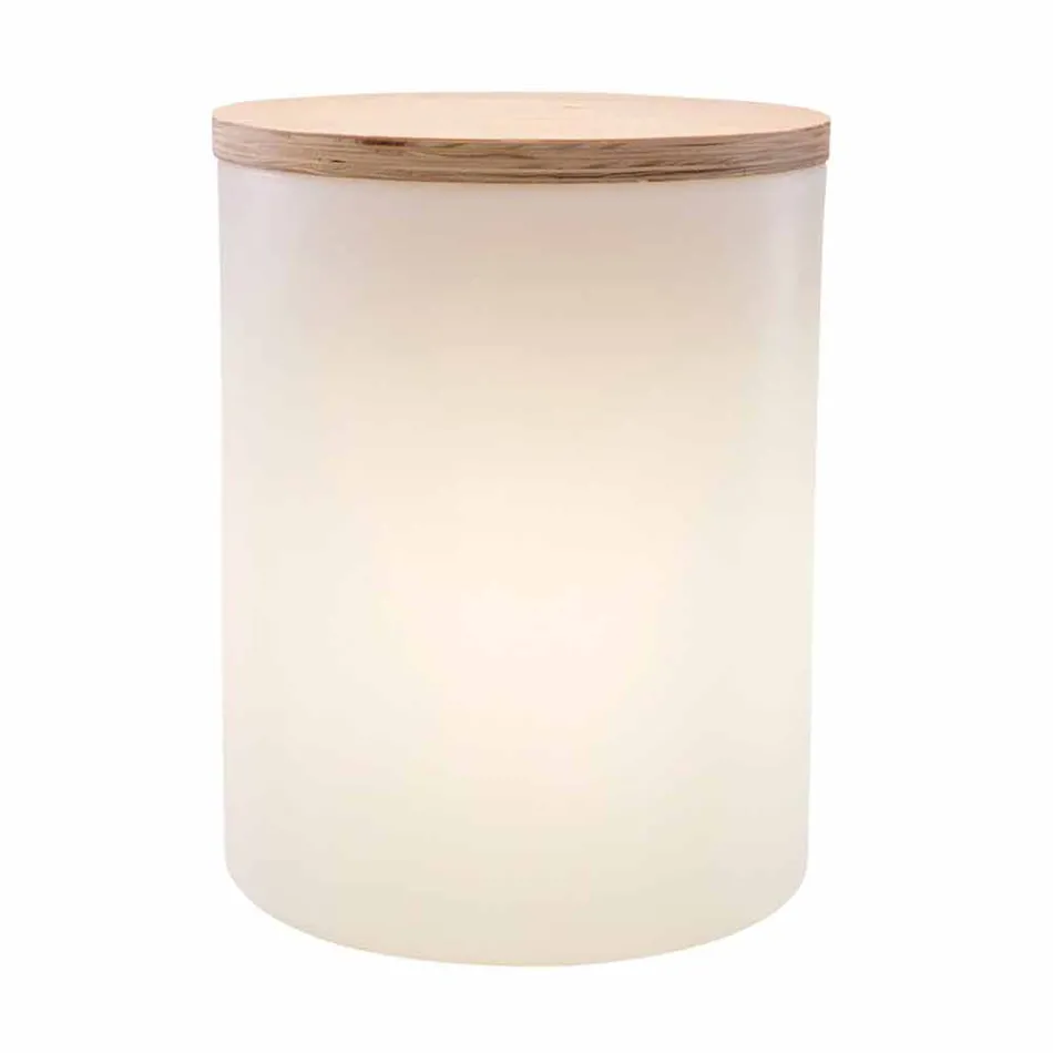 Candeeiro de mesa para design exterior ou interior com Led, Solar ou E27 - Tamburostar Viadurini