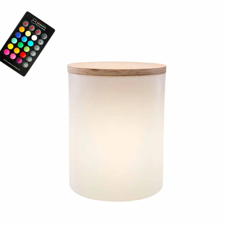 Candeeiro de mesa para design exterior ou interior com Led, Solar ou E27 - Tamburostar Viadurini