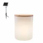 Candeeiro de mesa para design exterior ou interior com Led, Solar ou E27 - Tamburostar Viadurini