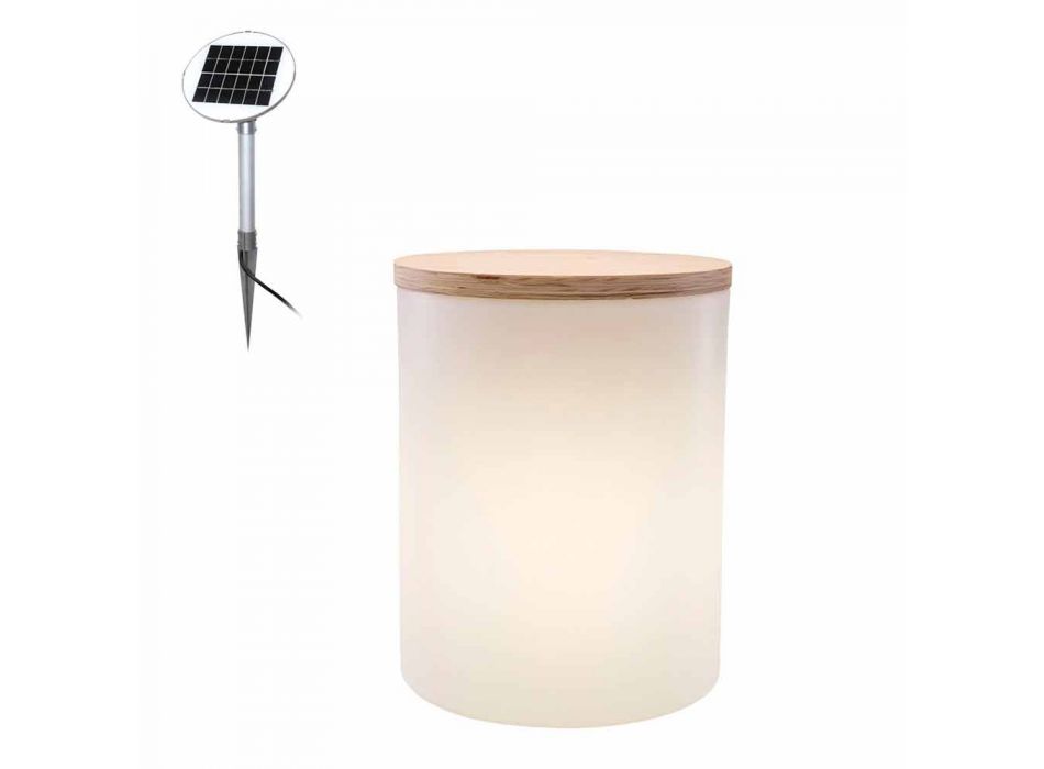 Candeeiro de mesa para design exterior ou interior com Led, Solar ou E27 - Tamburostar Viadurini