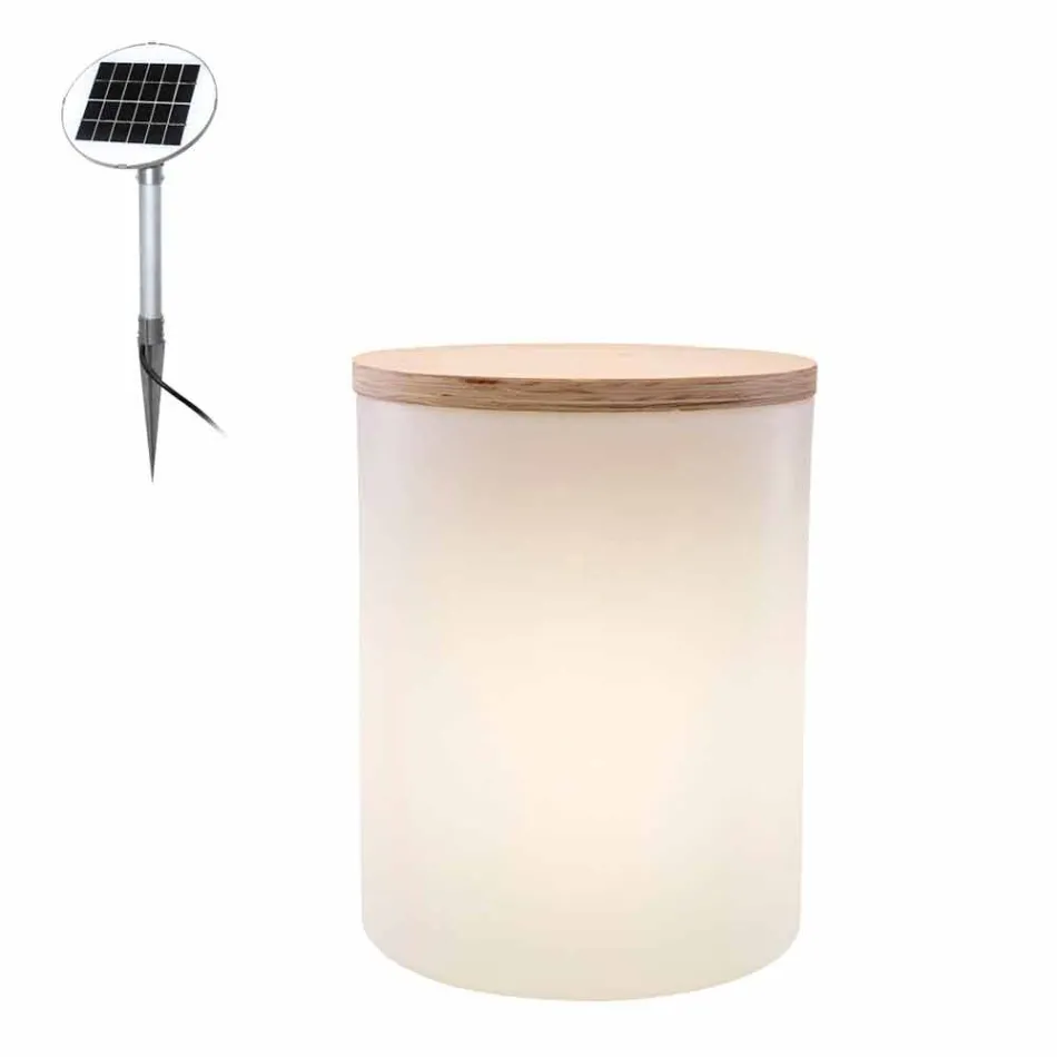 Candeeiro de mesa para design exterior ou interior com Led, Solar ou E27 - Tamburostar Viadurini