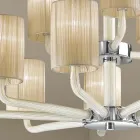 Candelabro 12 Luzes em Veneza Vidro e Metal Made in Italy - Graham Viadurini