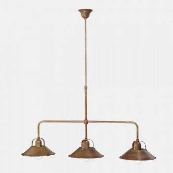 Candelabro de 3 luzes em latão com design vintage feito na Itália - Cascina por Il Fanale