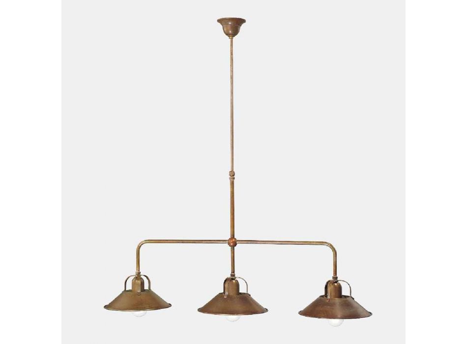 Candelabro de 3 luzes em latão com design vintage feito na Itália - Cascina por Il Fanale Viadurini