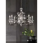 Candelabro de 8 Luzes em Vidro Soprado e Cristal de Luxo Clássico - Cassea Viadurini