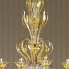Lustre de vidro veneziano feito à mão com 16 luzes, feito na Itália - Agustina Viadurini