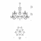Lustre com 27 Luzes em Vidro Branco Veneza, Feito à Mão na Itália - Regina Viadurini