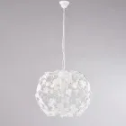 Lustre de três luzes em metal e cristal para sala de estar – Orchidea Viadurini