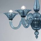 5 Luzes Artisan Glass Chandelier from Venice, Made in Italy - Margherita Viadurini