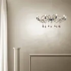 9 Lustre de vidro leve feito à mão em Veneza, feito na Itália - Bernadette Viadurini