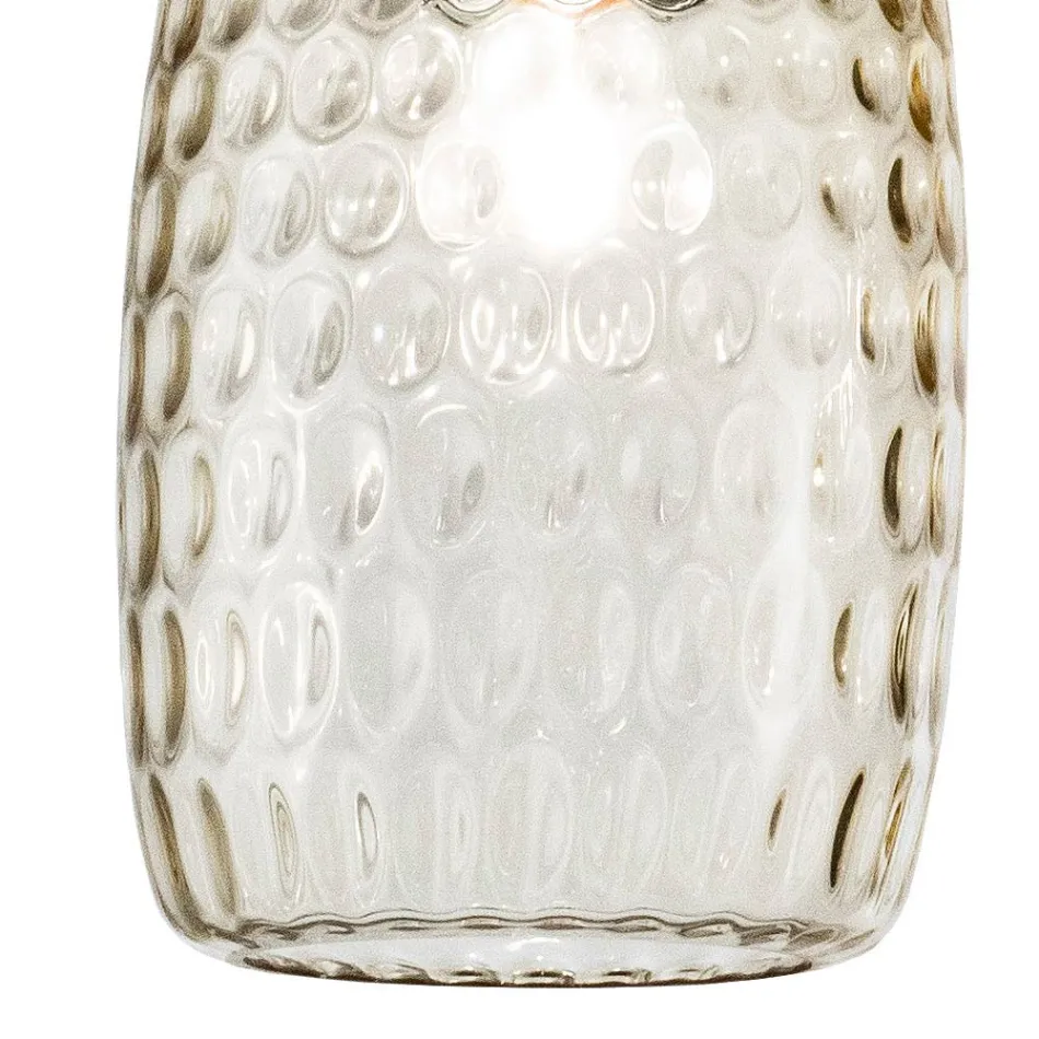 Lustre de vidro soprado à mão com duas ou três luzes, fabricado na Itália - Sibilla Viadurini