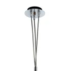 Lustre veneziano de três luzes em vidro soprado, modelo Bouquet, fabricado na Itália - Lucilla Viadurini