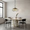 Lustre veneziano de três luzes em vidro soprado, modelo Bouquet, fabricado na Itália - Lucilla