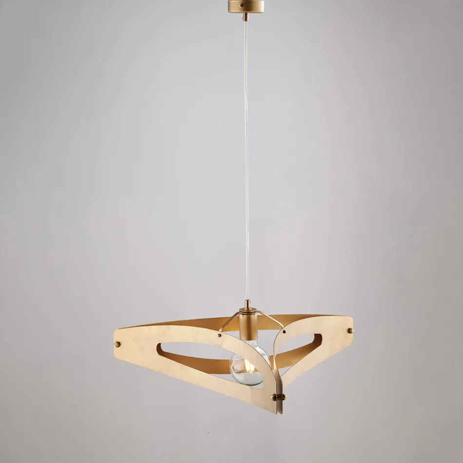 Luminária pendente Apus em metal cromado branco prateado. Viadurini