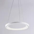 Voyager - Luminária pendente de metal branca, cromada e prateada para interiores. Viadurini
