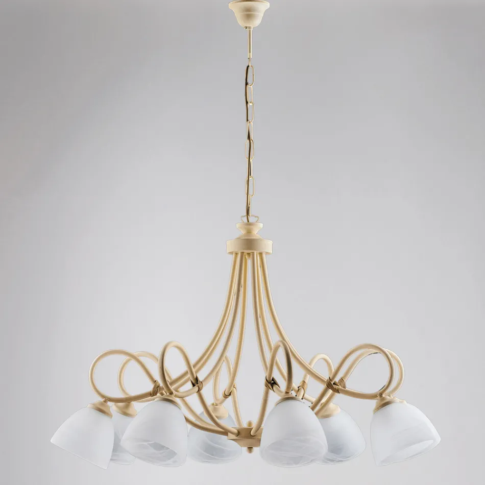 Luminária pendente interna Cosmo em metal preto e vidro Viadurini