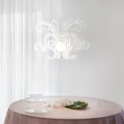 Lustre Suspenso em Plexiglass Branco ou Preto Reciclável - Sancho Viadurini