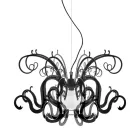 Lustre Suspenso em Plexiglass Branco ou Preto Reciclável - Sancho Viadurini