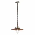 Lustre suspenso estilo industrial Ferroluce Viadurini