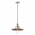 Luz pendente de design industrial made in Italy by Ferroluce