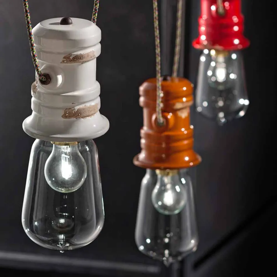 Lustre com três holofotes ofício suspensão Jayda Ferroluce Viadurini