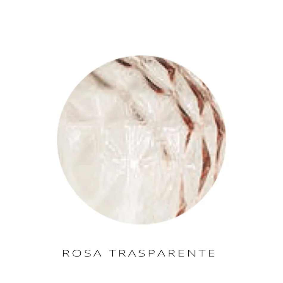 Lustre grande de três luzes descentrado em vidro soprado, fabricado na Itália - Elisia Viadurini
