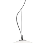Lustre grande de três luzes descentrado em vidro soprado, fabricado na Itália - Elisia Viadurini