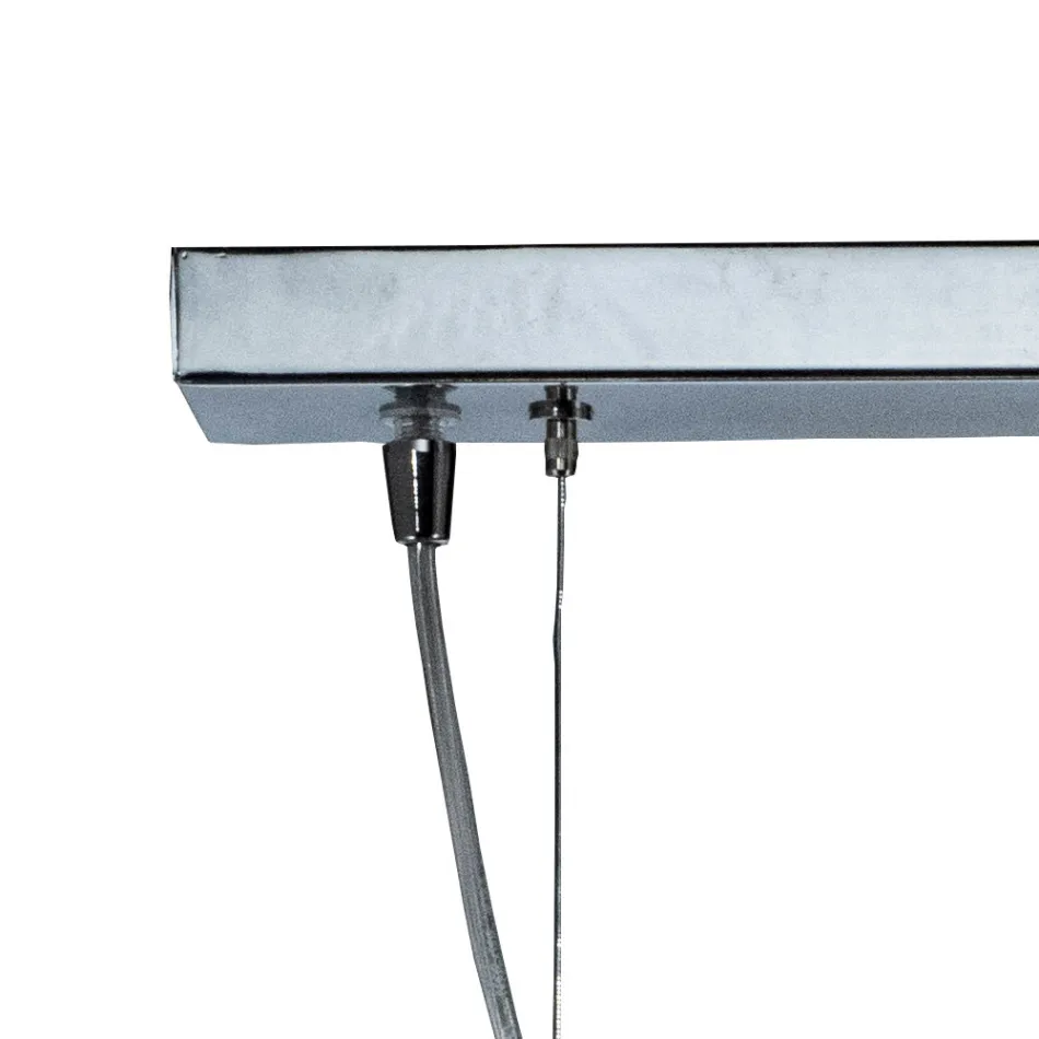 Lustre veneziano de três luzes em vidro soprado, fabricado na Itália - Soffio Viadurini