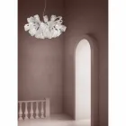 Lustre Artesanal com 21 Luzes em Vidro Veneziano, Fabricado na Itália - Diamonique Viadurini