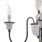 Lustre artesanal de cerâmica e latão antigo - Sanremo Viadurini