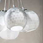 Lustre feito à mão em vidro e metal de Veneza - Bolle Balloton Viadurini