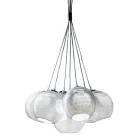 Lustre feito à mão em vidro e metal de Veneza - Bolle Balloton Viadurini