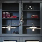 Luminária de cerâmica rústica L'Aquila made in Italy by Ferroluce Viadurini