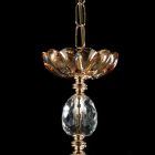 Lustre de cristal clássico com 3 luzes Belle, made in Italy Viadurini