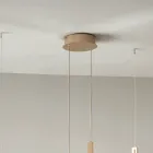 Lustre com 2 LEDs com Encaixe Removível em Vidro Granulado - Catalpa Viadurini