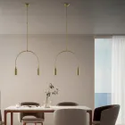 Lustre com 2 Luzes em Diferentes Acabamentos Fabricado na Itália - Senhora Viadurini