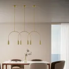 Lustre com 2 Luzes em Diferentes Acabamentos Fabricado na Itália - Senhora Viadurini