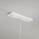 Lustre com 3 Difusores em Vidro Soprado Transparente Fabricado na Itália - Trilly Viadurini