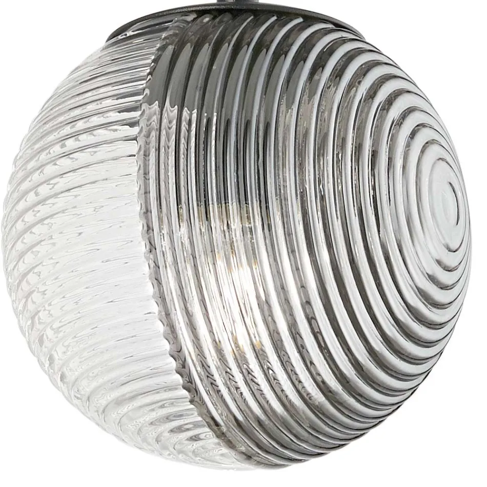 Lustre com 8 Luzes em Vidro Soprado em Forma de Esfera Fabricado na Itália - Prilla Viadurini