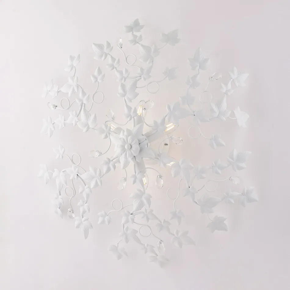 Lustre de cristal pendente para realçar espaços interiores luminosos – Orchidea Viadurini