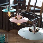 Lustre country em cerâmica e metal Monica Ferroluce Viadurini