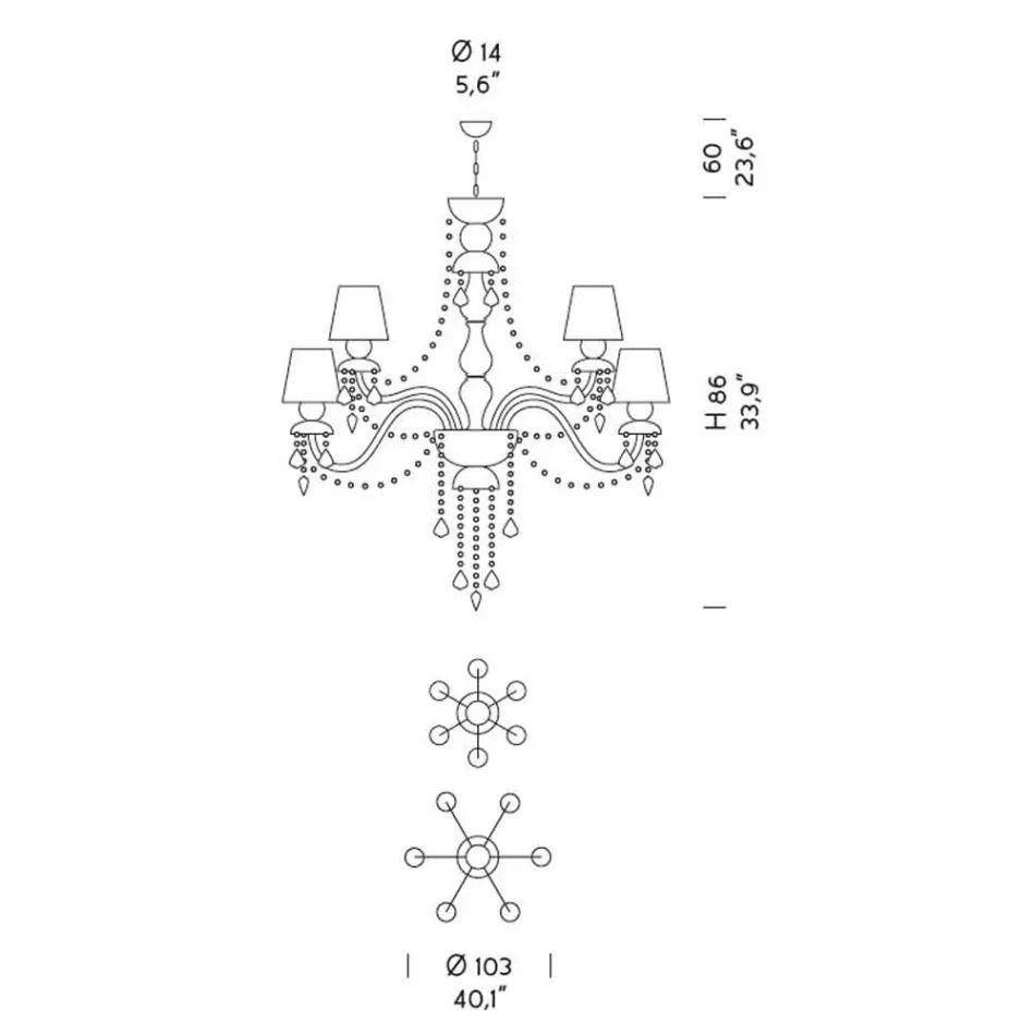 Lustre de 12 luzes em vidro veneziano artesanal, feito na Itália - Milagros Viadurini