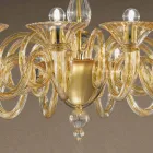 Lustre de vidro veneziano feito à mão 12 luzes feito na Itália - Margherita Viadurini